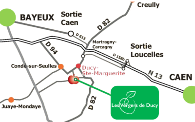 Access map to the Vergers de Ducy
