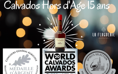 3 silver medals for our Calvados Hors d’Age 15 years